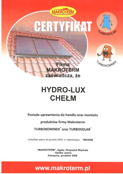 Certyfikat autoryzacji nr 7
